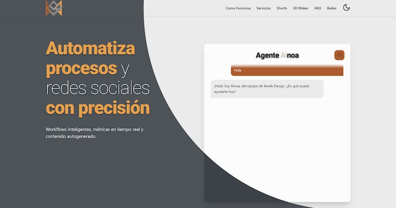 Vista previa del proyecto Agente Ainoa